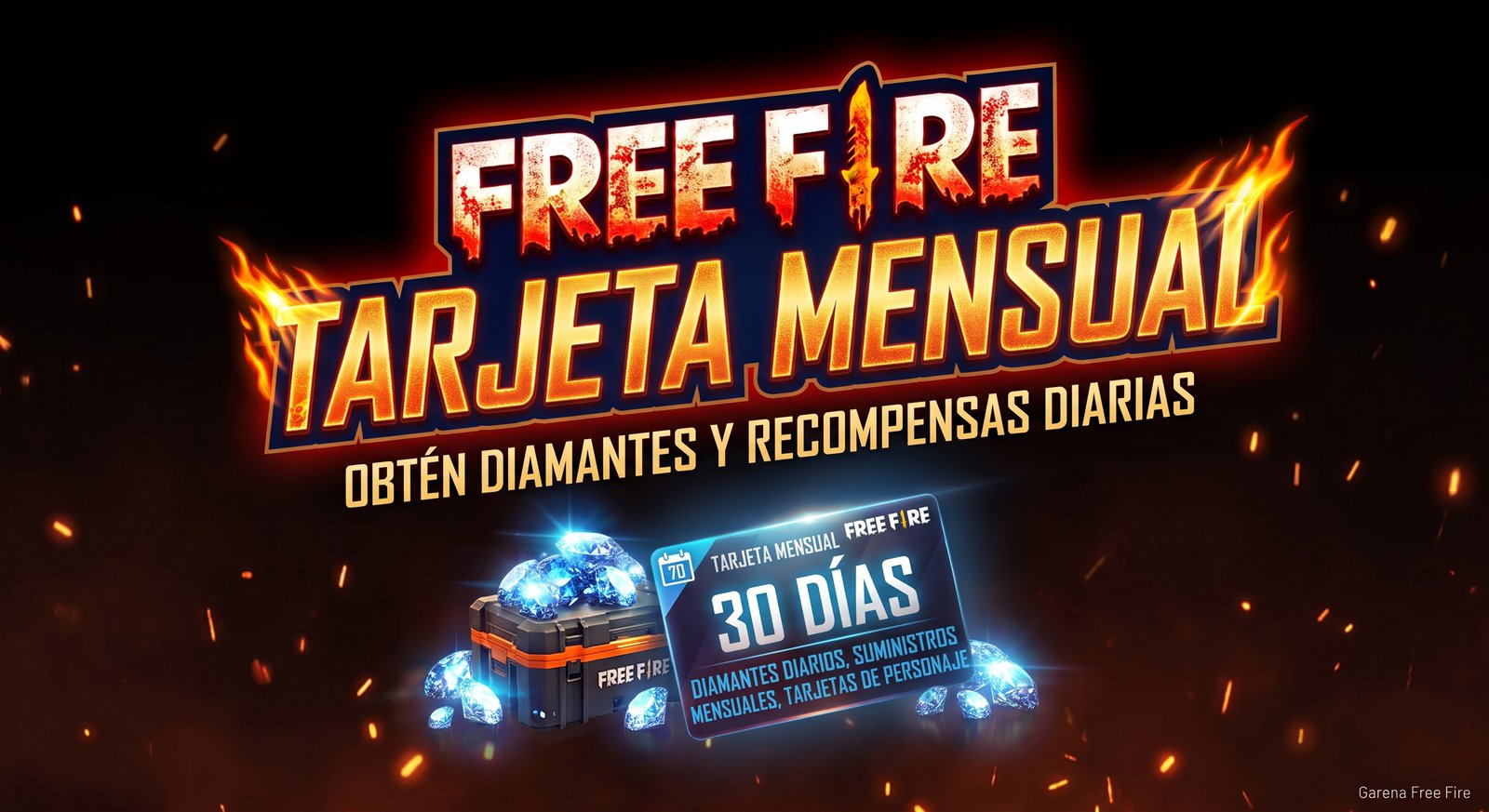 FREE FIRE - TARJETA MENSUAL